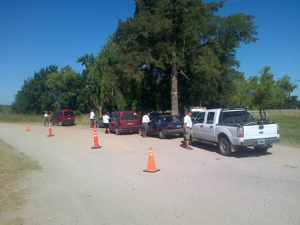 Controles de tránsito y prevención en el ingreso al balneario La Balandra